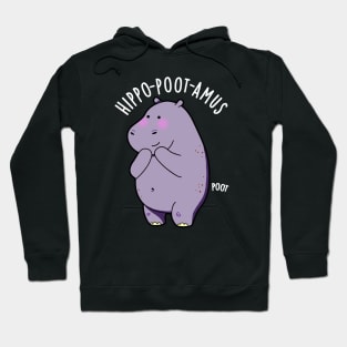 Hippo-poot-amus Funny Farting Hippo Pun Hoodie